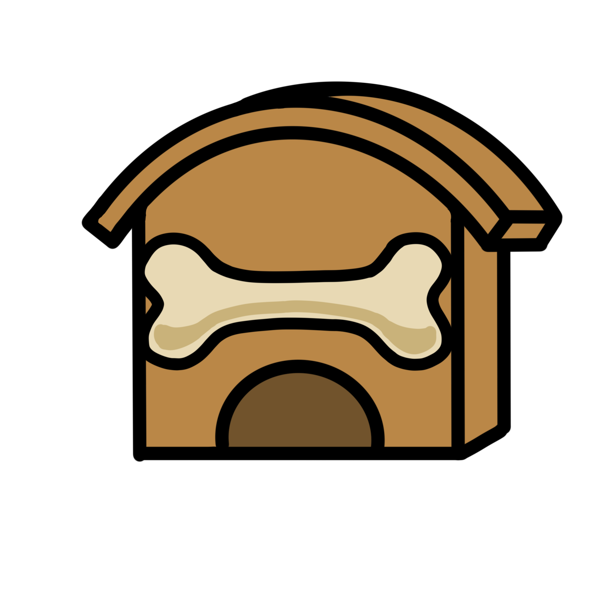 brown house